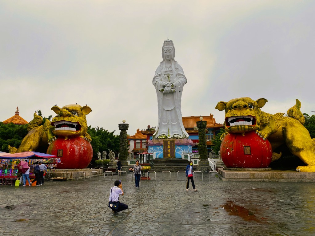 Guanyin Statue im Zhongzheng Park in Keelung.